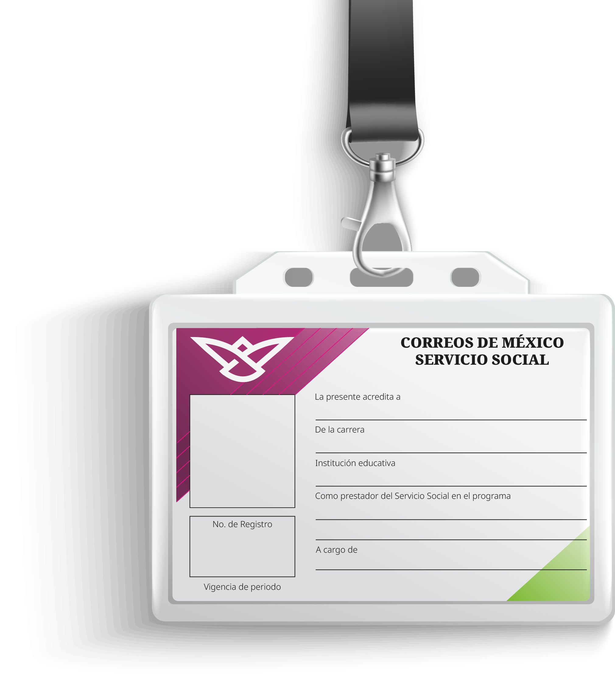 mockup de credencial